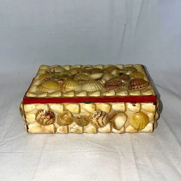 Shell Covered Small Box - Picture 1 of 9